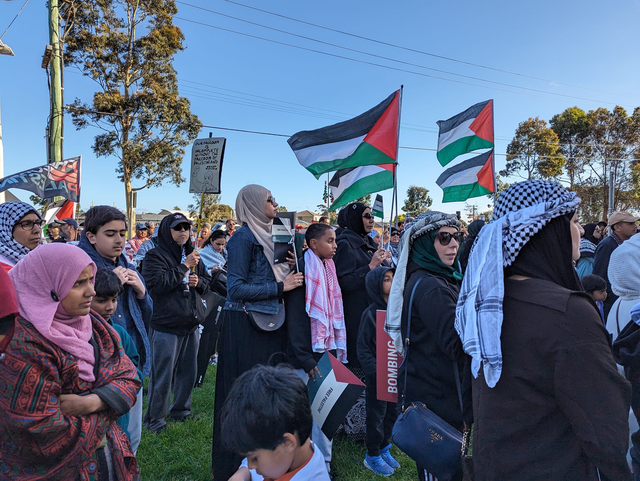 Palestine solidarity protest at Wyndham council