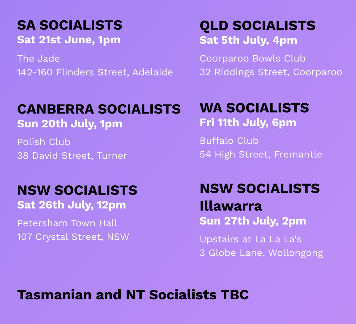 Launch dates