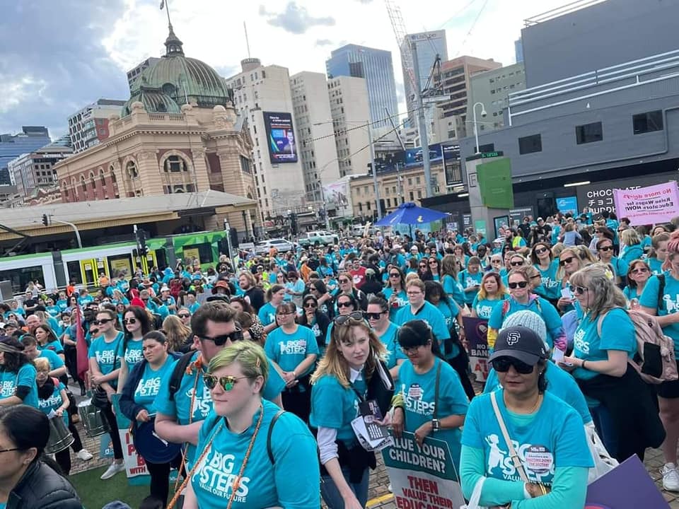 Early Childhood Educators gather at Federation Square