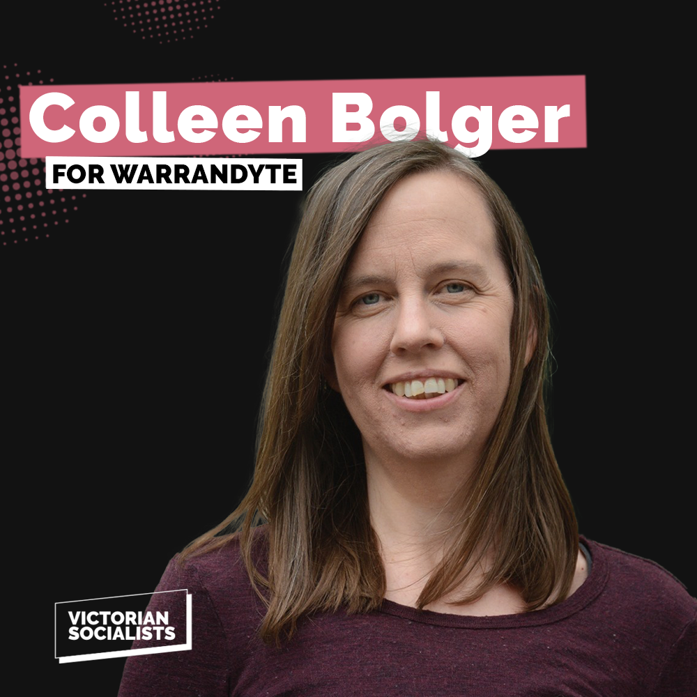 Colleen Bolger, Victorian Socialists candidate for Warrandyte